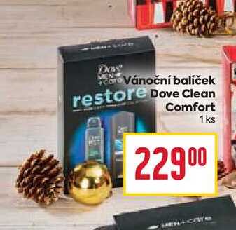 Vánoční balíček restore Dove Clean Comfort 1ks