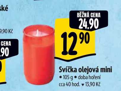  Svíčka olejová mini 105 g 