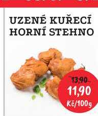 UZENÉ KUŘECÍ HORNÍ STEHNO 100g 