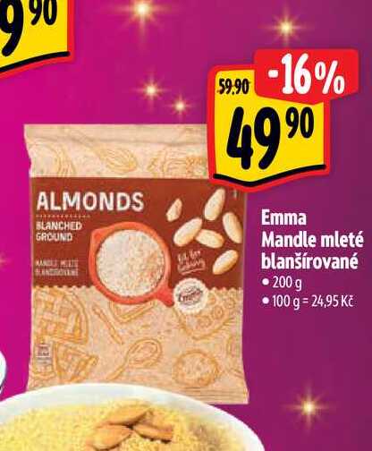  Emma Mandle mleté blanšírované • 200 g 