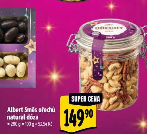  Albert Směs ořechů natural dóza 280 g 