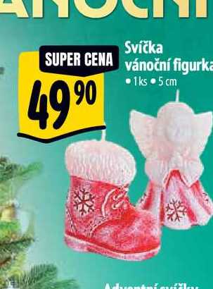 Svíčka vánoční figurka •1ks  