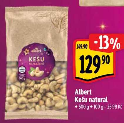 Albert Kešu natural, 500 g