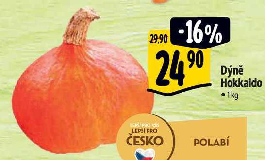 Dýně Hokkaido • 1kg LEPŠÍ PRO VÁS LEPŠÍ PRO ČESKO POLABĺ 