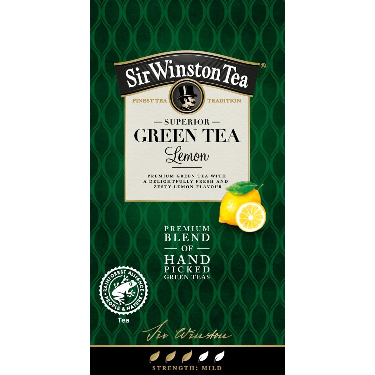 Sir Winston Tea čaj SUPERIOR GREEN TEA LEMON