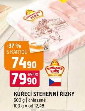 Kuřecí stehenní řízky 600g 