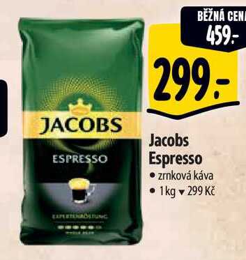 Jacobs Espresso zrnková káva, 1 kg