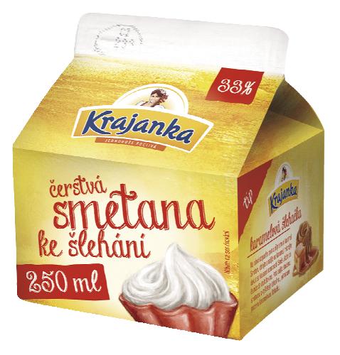 Krajanka čerstvá smetana ke šlehání, 250 ml