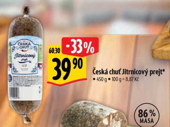 Česká chuť Jitrnicový prejt, 450 g