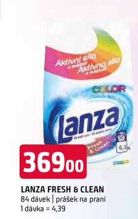 Lanza fresh clean 84 dávek prášek na praní 