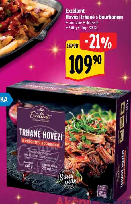 Excellent Hovězí trhané s bourbonem, 350 g