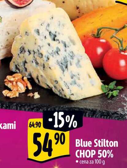 Blue Stilton CHOP 50%, cena za 100 g 