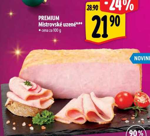 PREMIUM Mistrovské uzené, cena za 100 g