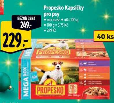 Propesko Kapsičky pro psy, 40x 100 g 