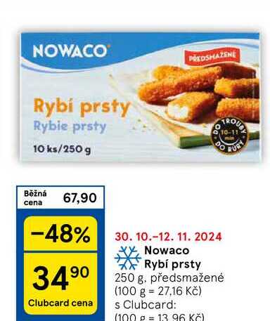 Nowaco Rybí prsty, 250 g