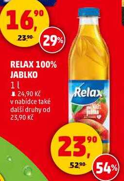 RELAX 100% JABLKO, 1 l 