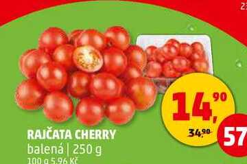 RAJČATA CHERRY balená, 250 g 