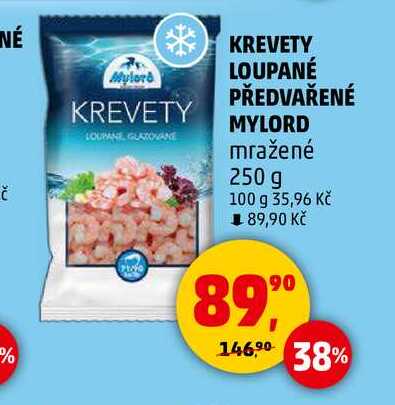 KREVETY LOUPANE MYLORD mražené, 250 g