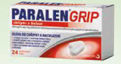 PARALEN GRIP® chřipka a bolest 500 mg/25 mg/5 mg 24 potahovaných tablet