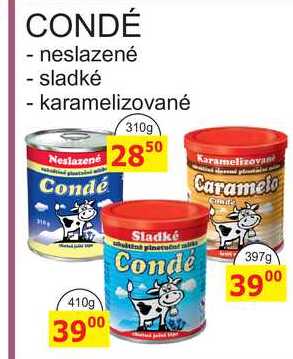 CONDÉ - neslazené 310g v akci