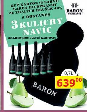 BARON 0,7L Hildprandt hruškovice 40%