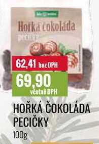 HOŘKÁ ČOKOLÁDA PECIČKY 100g 