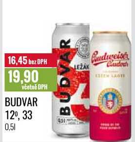 BUDVAR 12º 0,5l 