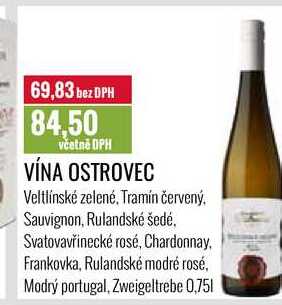 VÍNA OSTROVEC 0,75l 