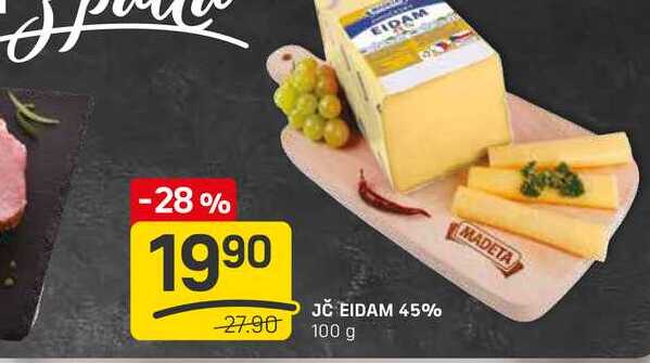 JČ EIDAM 45% 100 g