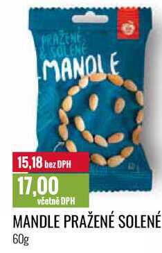 MANDLE PRAŽENÉ SOLENÉ 60g 