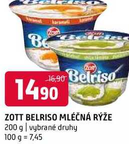 Zott belriso mléčná rýže 200 g vybrané druhy