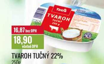 TVAROH TUČNÝ 22% 250g