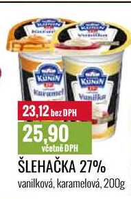 ŠLEHAČKA 27% vanilková, karamelová, 200g 