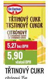 TŘTINOVÝ CUKR citrónový 15g  v akci