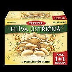 TEREZIA Hlíva ústřičná s rakytníkovým olejem 60 + 60 kapslí – Vánoční edice 2024