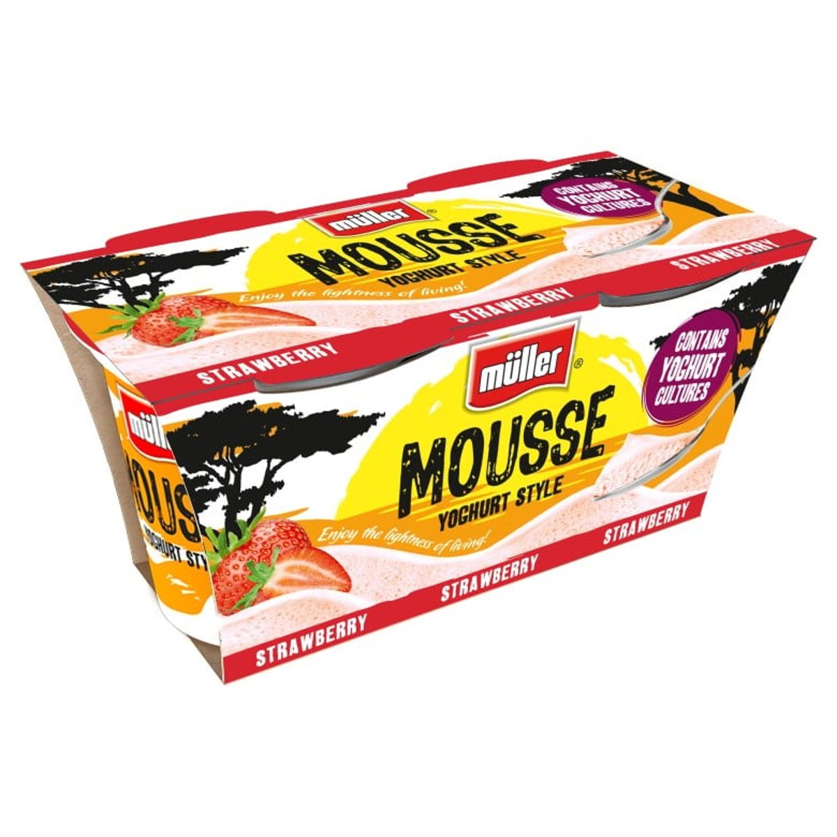 Müller Mousse jahoda (2×95 g)