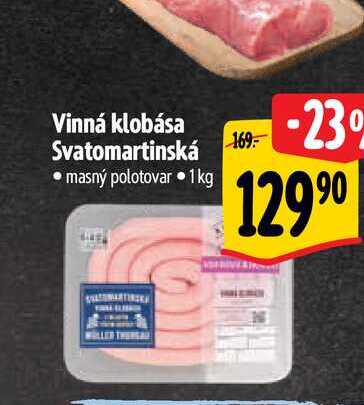 Vinná klobása Svatomartinská  1 kg