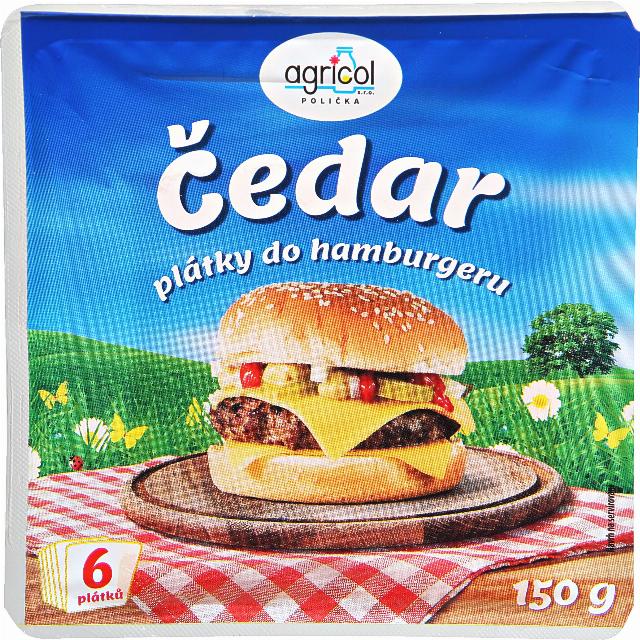 Sýr Čedar plátky do hamburgeru