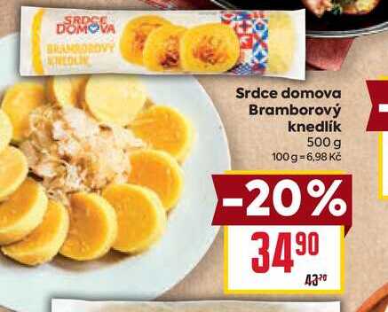 Srdce domova Bramborový knedlík 500 g