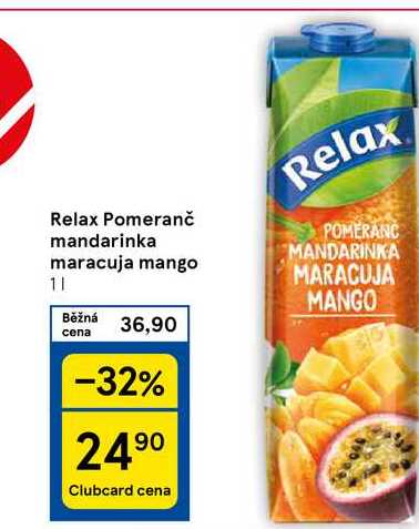 Relax Pomeranč mandarinka maracuja mango, 1 l 