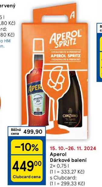 Aperol Dárkové balení, 2x 0.75 l
