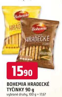 BOHEMIA HRADECKÉ TYČINKY 90 g 