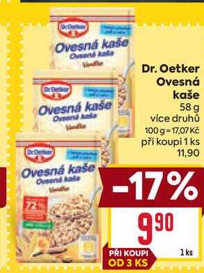 Dr. Oetker Ovesná kaše 58 g 