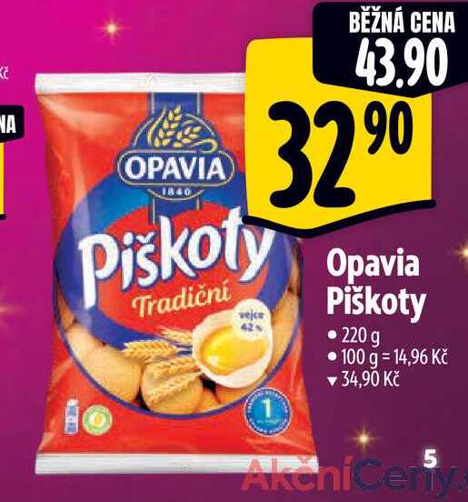 Opavia Piškoty, 220 g 