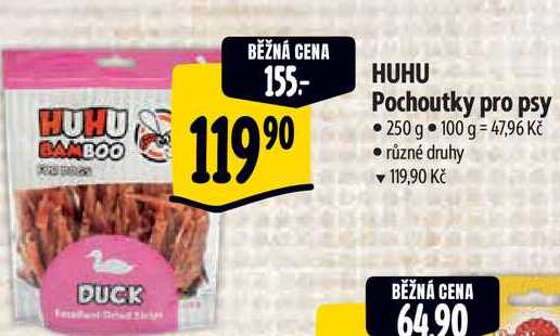 HUHU Pochoutky pro psy, 250 g 