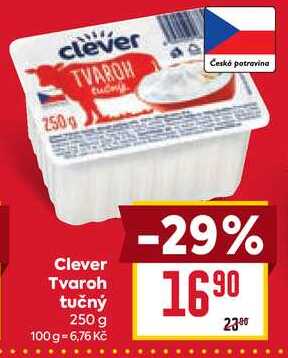 Clever Tvaroh tučný 250 g