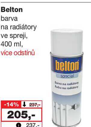 Belton barva na radiátory ve spreji, 400 ml, více odstínů 