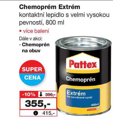 Chemoprém Extrém kontaktní lepidlo s velmi vysokou pevností, 800 ml  