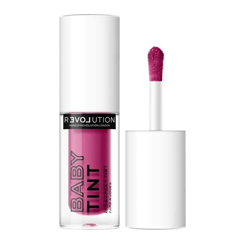 Makeup Revolution Tvářenka a lesk na rty Baby Tint Fuchsia Lip & Cheek, 1 ks