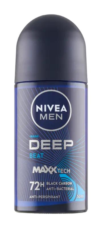 NIVEA Men Antiperspirant roll-on pro muže Deep Beat, 50 ml